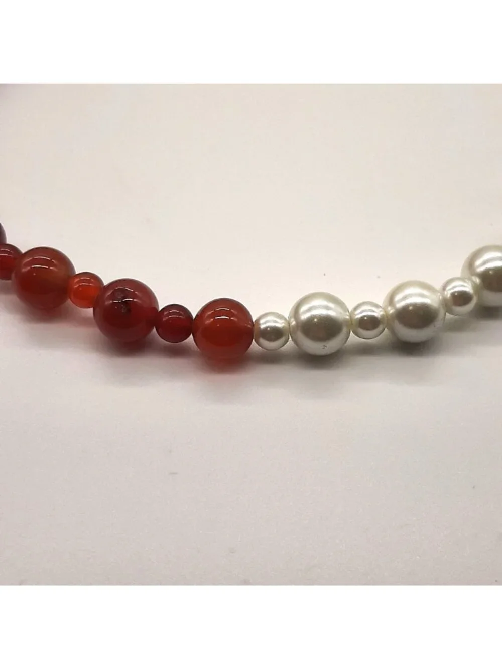 Urban Outfitters Faux Pearl Amber brown Stone adjustable Chocker Necklace